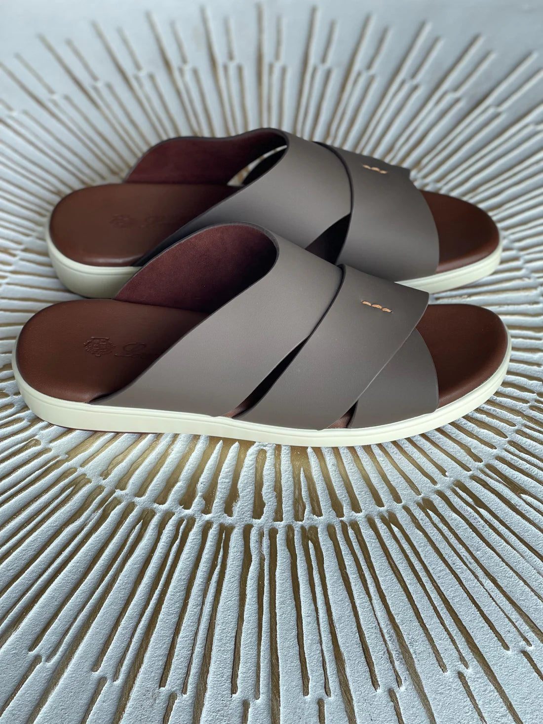 Loro Piana Palm Brown Sandal for Men – Luxury Italian Leather Footwear
