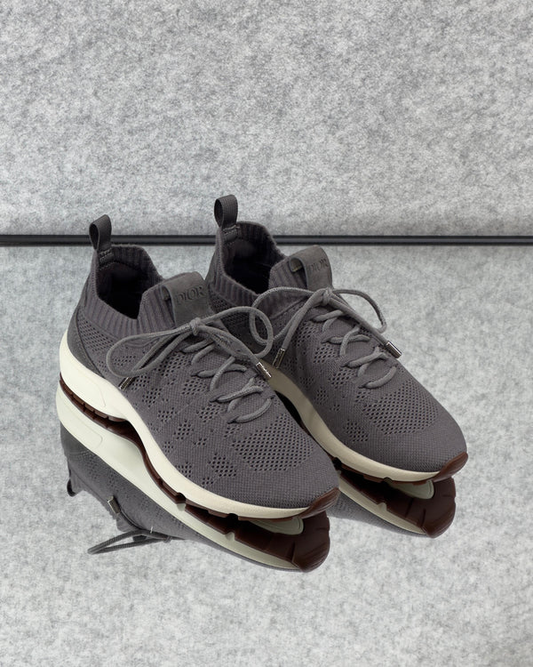 B80 Lounge sneakers, crafted from cashmere, wool, and silk knit with a suede panel.