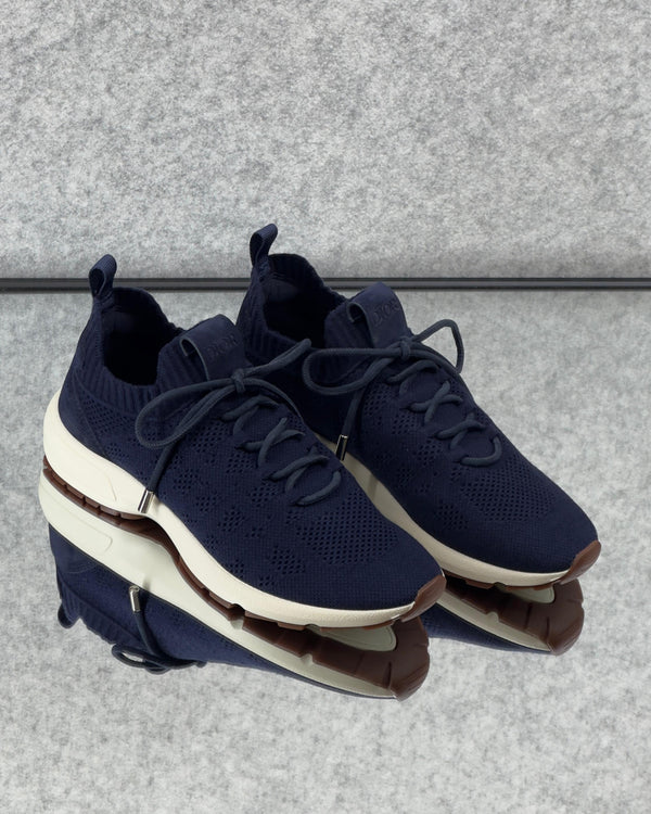 Dior B80 Lounge Navy Blue Cannage Cashmere