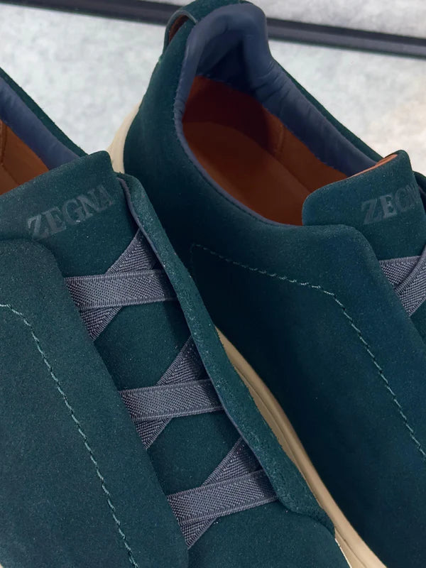 Premium luxury Zegna triple stitch Deep teal
