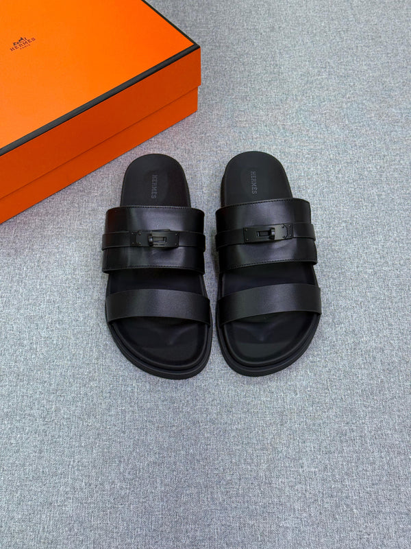 Hermès Jackson sandal calfskin rubber sole leather