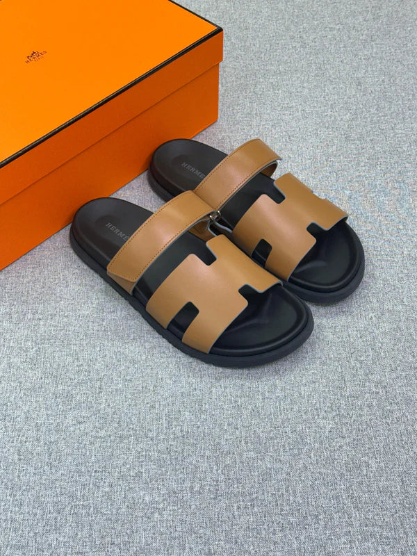 Hermès Chypre sandal adjustable strap leather