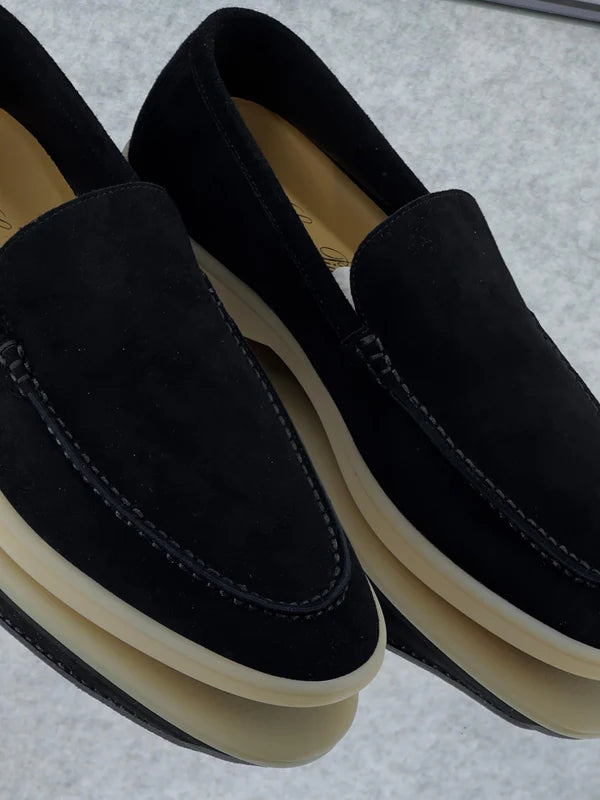 Loro piana Summer Walk Loafer Suede Black