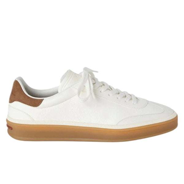 Loro Piana Tennis Walk Sneaker Deerskin White