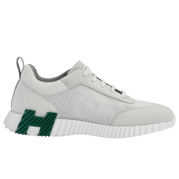 Hermès Bouncing sneaker, crafted with a technical mesh upper, suede panels