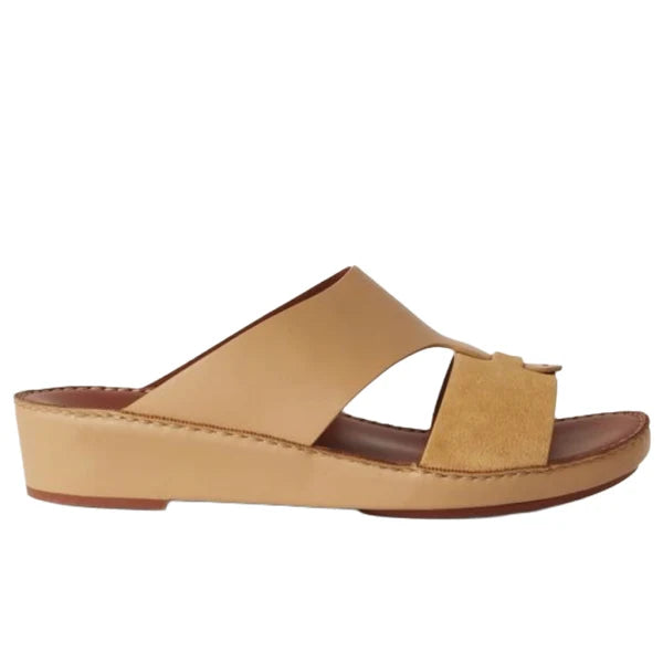 Loro Piana sandals crafted from suede and leather