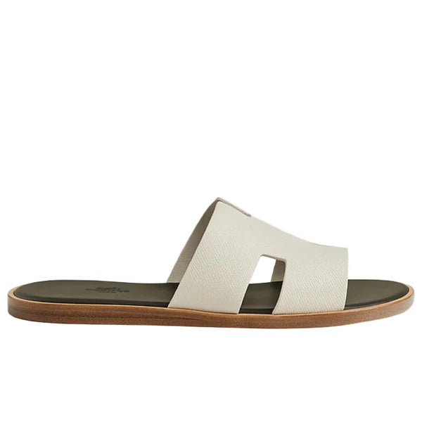Hermès Izmir sandal for men iconic "H" cut-out design Leather