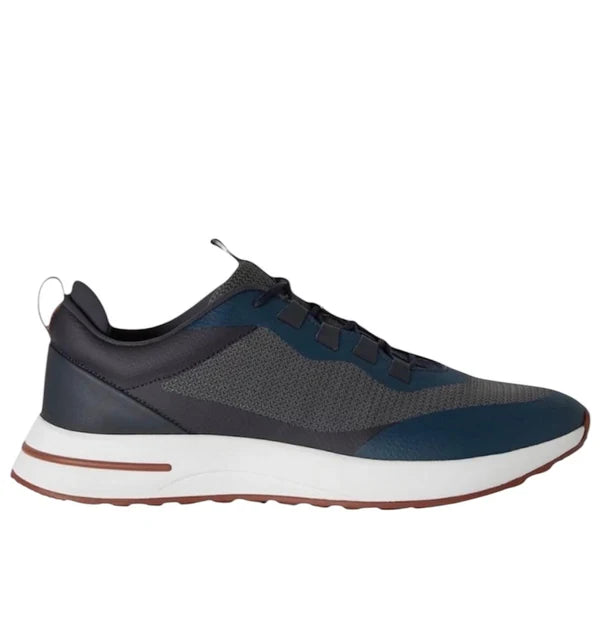 Loro piana Week End Walk Technical Mesh Charcoal Blue